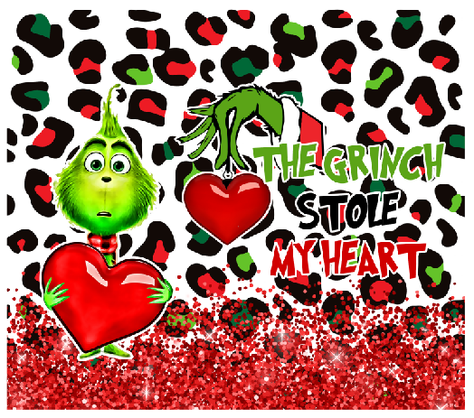Grouch Stole My Heart Full Color Skinny Tumbler Wrap